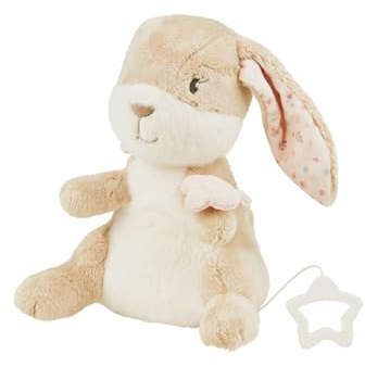 Sterntaler Spieluhr L Hase Hanni - Baby Kuscheltier mit Musik La Le Lu - herausnehmbares Spielwerk - Plüschtier waschbar - Einschlafhilfe für Babys - ab Geburt - Geschenkidee für Mädchen, hellbraun