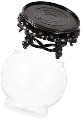 TOYANDONA Bocal à Poissons Transparent Plastique Aquarium Décoratif De Table Petit Globe pour Poissons Rouges