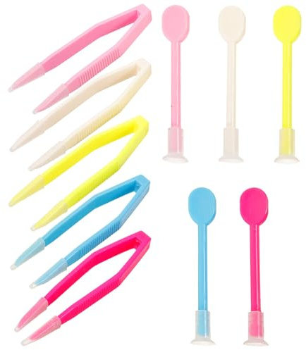 LRXIYODE 10 Pinzas de Plástico Coloridas para Lentes de Succión, Accesorio de Viaje Fácil de Llevar para Mantener Lentes Limpios y Claros en Actividades al Aire Libre Color Aleatorio