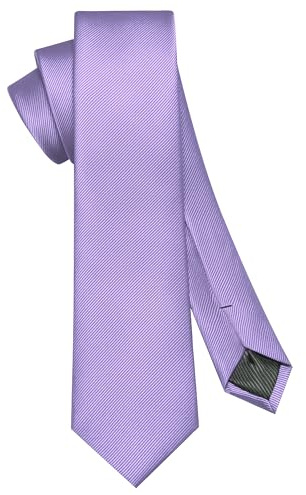 RBOCOTT Lavender 2.4 Skinny Tie Mens Slim Necktie for Business and Wedding Party 6cm(15)
