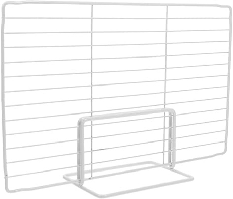 RUNROTOO Divisor de Congelador Estructura de Hierro y Malla Resistente, Separador para Refrigerador, Estante Organizador para Almacenamiento en Cocina y Comercio