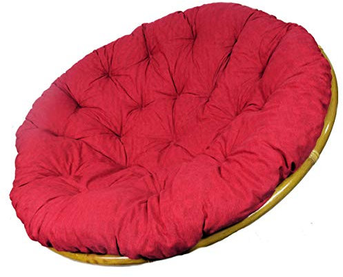 Rattani - Polster, Kissen, Auflage, Ersatzpolster für Rattan Papasansessel, Stoff Uni Living 236 D 110 cm - Made in EU