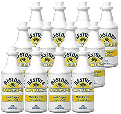Zep Bestuff Multi-Purpose Cleaner and Polish Cream- 32 Ounce (Case of 12)- 106601- Achieve an Effortless Clean and Ultimate Shine on Any Surface with Easy-To-Use Formula