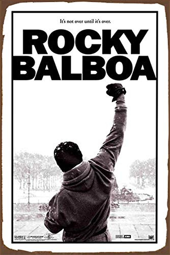 The Rocky Balboa Classic Boxing Moive Vintage Style Metall Werbung Wandschild Schild Blechschild Metalldekor Metallschild Metallschild Poster 30,5 x 40,6 cm SPA80