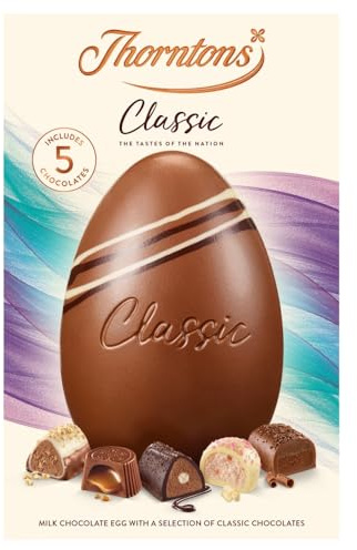 Thorntons Classic Collection Milk Chocolate Large Easter Egg with Chocolates 150g