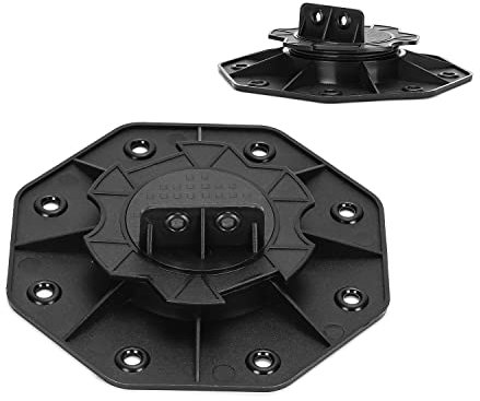 Cecaylie 50 Stück Stelzlager, Stellfuss Höhenverstellbar, 18-30mm Plattenlager, Stelzlager für Terrassendielen-Unterkonstruktion Holz, WPC und Stein