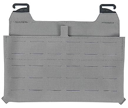 ACEXIER Kangaroo Custodia per la Droga con Patta Anteriore Molle Airsoft FCPC V5 Accessori Custodia per Il Trasporto di Piastre Equipaggiamento Militare (Grey)
