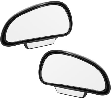 Yuhtech 2pcs Voiture Miroir Angle Mort 360 Grand Angle Réglable Caravane Miroir Voiture Entraîneur Universel Rétroviseur Pour Tous Les Types de Véhicules