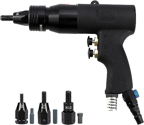 HACSYP Pneumatic rivet gun, Industrial Hydraulic Pneumatic Air Rivet Gun, Blind Riveting Gun Tool Kit For Pull Nuts (Size : 805)