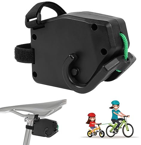 URAQT Fahrrad Abschleppseil Kinder, 200 lbs/90 kg Fahrrad Traktionsseil Zugsystem für Kinder und Erwachsene Tragbare Outdoor Kinderfahrradleine Bike Trailer Abschleppsystem für Kinder MTB Bike