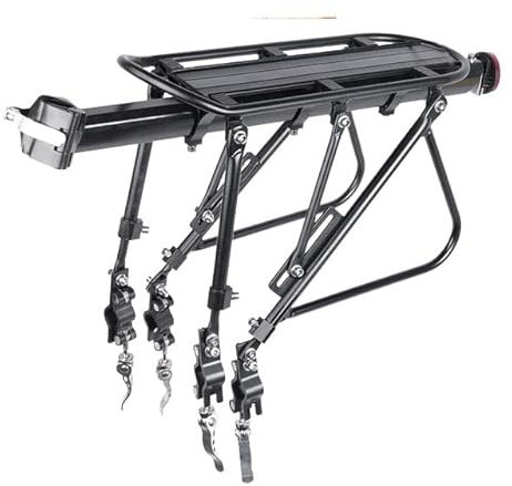 ETomey GepäCkträGer Schnellspanner Fahrradgepäckträger Universal Heckgepäckträger Ständer Fahrradkoffer Aluminiumlegierung Fahrradgepäckträger Regal Fahrrad GepäCkträGer (Size : Full Quick Mount)