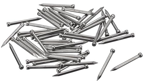 QUARKZMAN 80 Stück 25mm 1 Zoll Handgetriebene Hardware Kohlenstoffstahl Nägel Verlorener Kopf Nägel