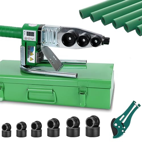 WINB Plastic Pipe Welder Plastic Pipe Welding Tool Pipe Welding Machine PP, PP-R, PE, PP-C Pipe with 0.79/0.98/1.26/1.57/1.97/2.46 in Die Head | 110‑220V, welding tool Pipe Welding soldador de plastico , dies 0.79/0.98/1.26/1.57/1.97/2.46 in