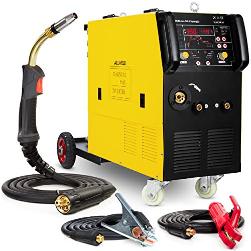 Magnum MIG 350 DUAL PULS - Soldador Inverter Hilo 350A 400V - Sinergia y 4 Rodillos - Soldadura: MIG/MAG, MMA, Soldadura Fuerte y Soldadura por Puntos - Tecnología IGBT