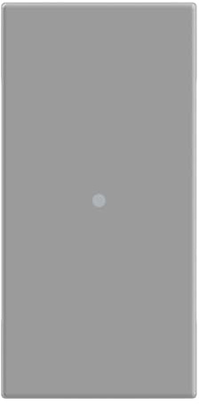 BTICINO MatixGO - Mando de iluminación optimizado para luz LED, 1 módulo, color gris, SJG4051F, interruptor axial 1P 10 AX, 250 Vac, iluminable