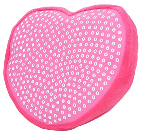 Jouet en Peluche, Oreiller de Décompression Artisanal pour Enfants de Plus de 6 Ans, Puzzle DIY, Poupée Mignonne (Oreiller Coeur pêche 34988)