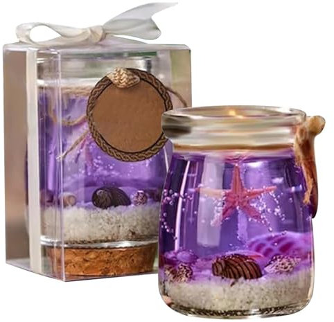 Gel-Duftkerzen, Muschel-Gel-Wachskerze, Lufterfrischerkerze Für Zu Hause, Aromatherapie-Kerzen Im Glas, Kerzen Für Entspannende Atmosphäre, Dekorative Gel-Wachskerze, Aromatische Gel-Duftkerze