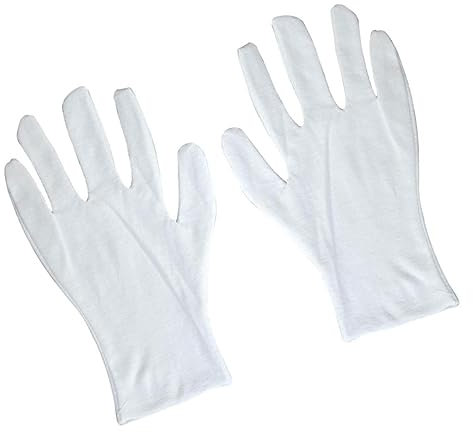 Healvian 6paare Lange Baumwollhandschuhe Weiß Für Elektronik Und Zeremonien Mit Handgelenkschutz Atmungsaktiv Und Dehnbar Baumwolle Für Und Damen
