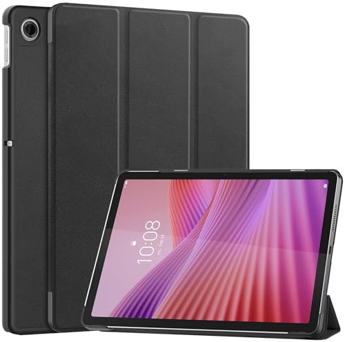 zZjoOoj Custodia per Lenovo Tab 2025 10,1 Pollici (TB-311FU/TB-311XU) Tablette Cover,Ultra Sottile,Leggera, con Funzione Leggio e Funzione Auto Sonno/Sveglia,Nero