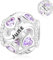 Jokmeo Charm Anhänger Damen 925 Sterling Silber für Armband Charms Beads passend für Pandora Armband und Halskette, Kompatibel mit Europäischen Armbänder für Frauen Mädchen