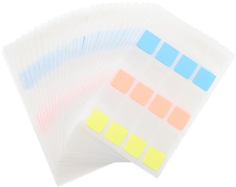 KICHOUSE 360Stücke Haftnotizen Index Tabs für Büro und Schule Selbstklebende Memo Aufkleber Praktische Klassifizierungsetiketten Langlebig und Rutschfest für Notizen und Dokumente