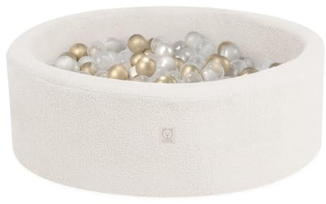 MISIOO Ballbad mit Schaumfüllung – 90 x 30 cm – 200 Bälle für Ballbäder – Hochwertige Ballbadebälle für Kinder – weiches und sicheres Spielzeug – waschbar