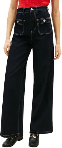 Tommy Hilfiger dam DNM Rinse 70'S Wide Leg Hw Ww0Ww48395, Denim, 31W/30L