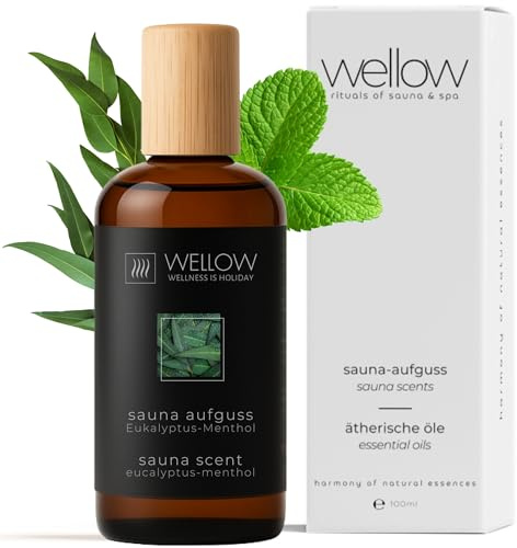 Sauna-Aufguss Saunaduft Eukalyptus-Menthol | Natürlich & mit ätherischen Ölen | Ergiebig | Made in Germany