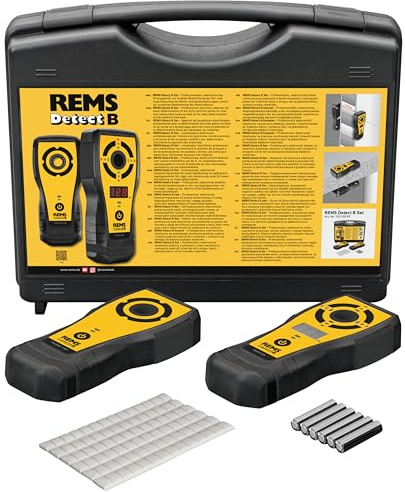 REMS Detect B 182100 R5 Kit de localisation acoustique et optique avec technologie LED, alignement et positionnement des forets dans un coffret solide