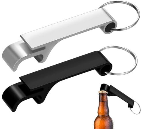 HABNI 2 Stück Bier Flaschenöffner,Bottle Opener Schlüssel Keychain,Aluminium Bierflaschenöffner,Flaschenöffner Schlüsselanhänger,Multifunktionaler Bottle Opener, Für Partys, Festivals, Versammlungen