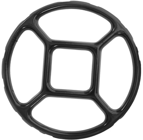 DIYEAH Supporto Compato Antiscivolo per Nero Fornelli in a Smalto Stabile Accessorio per Conservazione Facile da Cucina