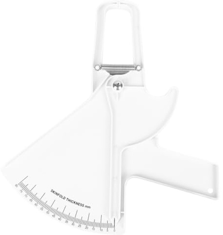 COLLBATH Calibrador Medidor de Grasa Corporal Grande para Hombres y Mujeres Pinza de Pliegues Cutáneos Resistente Resorte Metálico Herramienta Precisa para Medición y Seguimiento