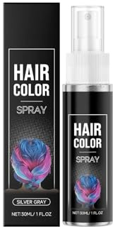 Hair Magic Instant Volume Spray – Natürliche Farbabdeckung For Dünner Werdendes Haar, Einfaches Auswaschen, Feuchtigkeitsspendend Mit Feiner Pudertextur(Silver gray)