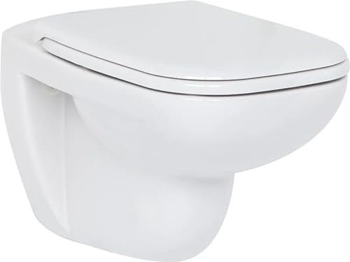Duravit Inodoro de pared Duravit D-CODE RIMLESS profundo, 355x540mm blanco