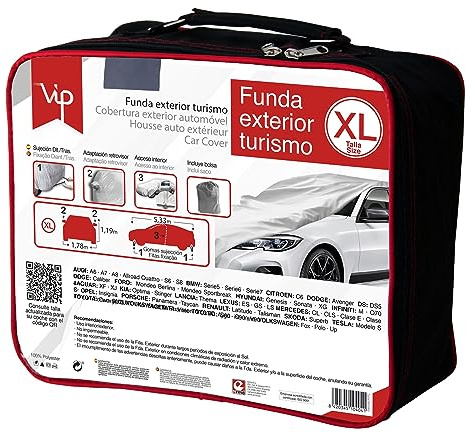 Vip - Funda exterior de coche, resistente al polvo, lona coche exterior, cubierta de lona resistente al polvo. Talla XL.