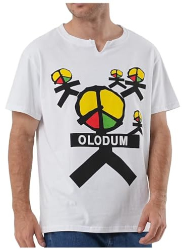 Chicos Hombres Camisetas Memorial Shirts OLODUM Peace Anti War Beat It Piano Camisetas (Olodum1, Large)