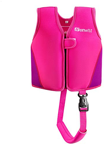 Baby Girl Swim Vest - Genwiss Toddler Swim Vest for Age 18 Months - 2 Years Baby Toddler Fit 20-28 lbs, Size Small, Pink