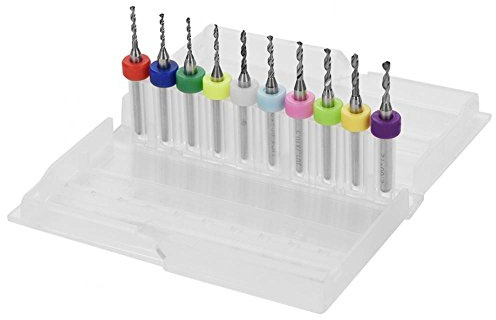 1,1-2,0mm Hartmetall Micro Bohrer Bits Set Werkzeug Zubehör Elektrowerkzeuge für PCB Leiterplatte 10 Stücke MEHRWEG VERPACKUNG socialme-eu
