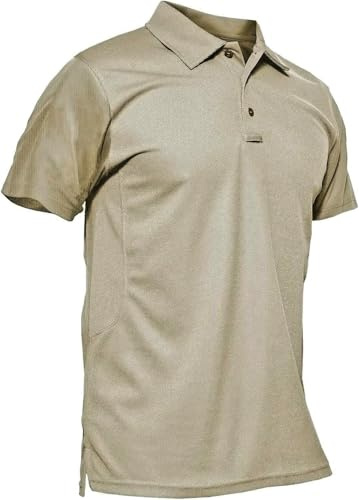 KEFITEVD Polo à Séchage Rapide pour Homme T-Shirts de Golf légers Hauts à Manches Courtes d'été