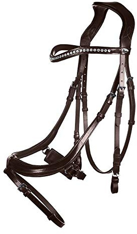 HKM 11832 Anatomic Crystal Trense braun Vollblut