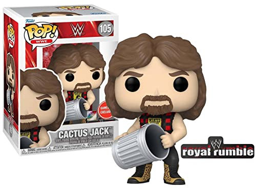 Pop! WWE - Cactus Jack with Trash Can with Enamel Pin Special Edition