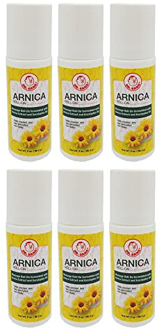 Dr Sana Arnica Roll-On. Topical Analgesic and Moisturizer. Soothes Dry and Cracked Skin. 3 oz. Pack of 6