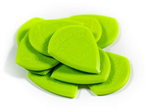 Dan's Guitar Store The Precision Pick Mini – 10er Pack – Premium High Grip Extra Precision High Visible Plektren von