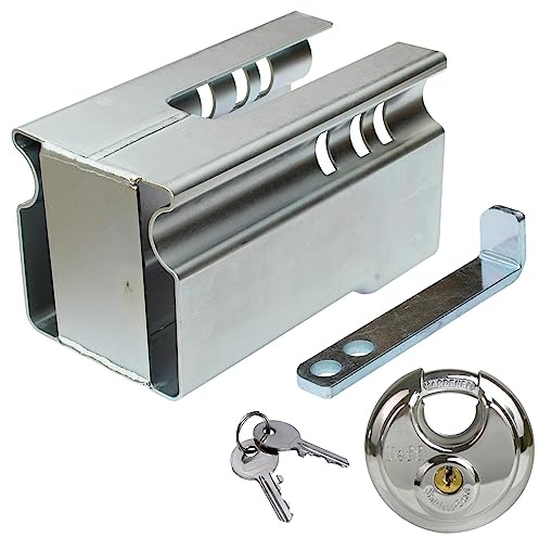 meinAnhängerersatzteil mAe Safety Box Diebstahlsicherung Kastenschloss Anhängerschloss inkl. Schloss