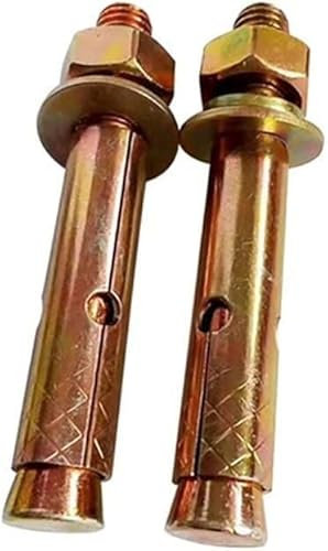 Dehnschraubenbolzen, Befestigungsstopfen, Bolzenhülse, Ankerbolzen, Schraubenmuttern, M6 M8 M10 M12 M14 M16 M18 M20 Kohlenstoffstahl verzinkter Keilanker Dehnbolzen Eingebaute Dehnschrauben (Länge: 5