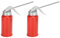 Lwuey Ölkanne Metall, Ölkännchen Werkstatt Retro Rot Oiler Öler Mit Pumpe Ölspritzkanne Klein Oil Can Fur Speiseöl Standard 200ml Metallöler Pumpenöler Ölkannenpumpe Auto Motorrad Lastwagen 2 Stuck