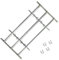Homgoday Fenstergitter Verstellbar Fenstergitter Sicherheitsschrauben Ausziehbar Gitter zur Einbruchsicherung Einbruchschutz Gitter mit 3 Querstäben 700-1050 m