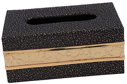 PHENOFICE Taschentücherboxen Aus Leder Taschentuchhalter Für Zuhause Servietten-Organizer Kasten Für Taschentücher Halter Mit Vintage-Design