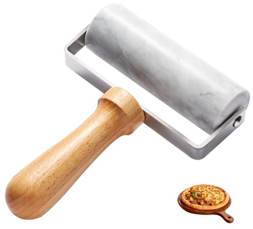 Smooth Surface Marble Rolling Pins for Baking,Dough Roller with T-Type,Pastry Roller Enhance Your Baking Skills,Non-Stick Surface,Versatile and Compact-for Home Bakers and Professional Chefs