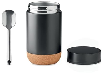 Aromadose, Kaffeedose 400ml Füllvolumen, aromadicht, Edelstahl, Schwarz